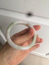 Load image into Gallery viewer, 56.5mm certified 100% natural type A green/white/light purple jadeite jade bangle AT50-7934