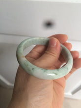 Load image into Gallery viewer, 53.1mm Certified type A 100% Natural green/purple/yellow Jadeite Jade bangle AQ10-9161