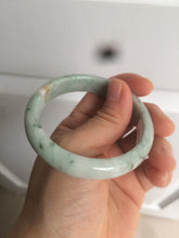 Load image into Gallery viewer, 53.1mm Certified type A 100% Natural green/purple/yellow Jadeite Jade bangle AQ10-9161