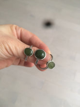 Load image into Gallery viewer, 100% Natural dark green nephrite (碧玉) Jade ring HT66 (adjustable size)
