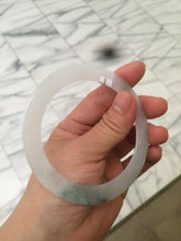 Load image into Gallery viewer, 60mm Certified Type A 100% Natural icy watery sunny green white Jadeite Jade bangle A83-4959