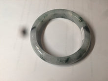 Load image into Gallery viewer, 56.7mm certified 100% natural type A icy watery green flying flowers jadeite jade bangle AS66-1633