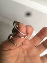 Load image into Gallery viewer, 100% Natural dark green nephrite (碧玉) Jade ring HT66 (adjustable size)