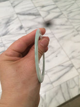 Load image into Gallery viewer, 53.7mm certificated Type A 100% Natural sunny green Jadeite Jade bangle A82-4958