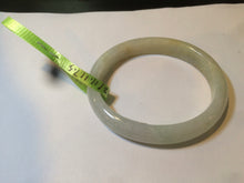 Load image into Gallery viewer, 51.5mm certified 100% natural Type A green/yellow oval jadeite jade bangle e68-8540