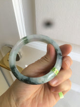 Load image into Gallery viewer, 58.8mm Certified Type A 100% Natural light green/purple jadeite jade bangle Q98-1403