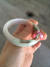 Load image into Gallery viewer, reserved! please don't buy. Thanks. 55.3mm 100% natural Type A green/brown/purple jadeite jade bangle B54