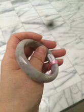 Load image into Gallery viewer, 51.5mm Certified Type A 100% Natural light green/purple/gray oval shape Jadeite Jade bangle B67-5185