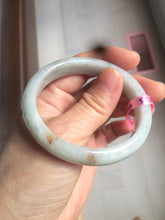 Load image into Gallery viewer, 51.5mm certified type A 100% Natural green/orange oval Jadeite Jade bangle W33-5428