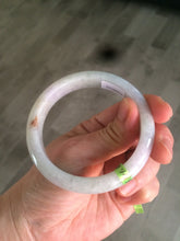 Load image into Gallery viewer, 56mm Certified Type A 100% Natural green/purple/red (福禄寿) Jadeite Jade bangle L118-2743