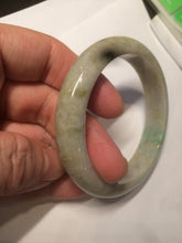 Load image into Gallery viewer, 54.6mm certified 100% natural Type A sunny green/brown/gary jadeite jade bangle AR79-2789