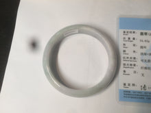 Load image into Gallery viewer, 58mm Certified Type A 100% Natural light green/purple Jadeite Jade bangle N108-2822