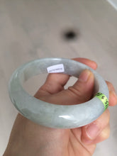 Load image into Gallery viewer, 57.4mm 100% natural Type A light green style jadeite jade bangle AB36-8519