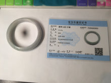 Load image into Gallery viewer, 58mm Certified Type A 100% Natural light green/purple Jadeite Jade bangle N108-2822