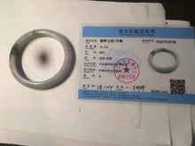 Load image into Gallery viewer, 54.5mm certified Type A 100% Natural green/purple/white jadeite jade bangle AB69-9790