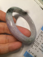 Load image into Gallery viewer, 54.5mm certified Type A 100% Natural green/purple/white jadeite jade bangle AB69-9790