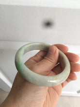 Load image into Gallery viewer, 56.6mm Certified Type A 100% Natural sunny green brown Jadeite Jade bangle AB61-2770