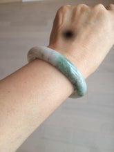 Load image into Gallery viewer, 54.5mm certified Type A 100% Natural green/purple/yellow (FU LU Shou) jadeite jade bangle AB71-9798