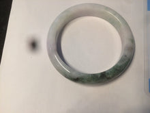 Load image into Gallery viewer, 54.5mm certified Type A 100% Natural green/purple/yellow (FU LU Shou) jadeite jade bangle AB71-9798