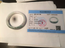 Load image into Gallery viewer, 54.5mm certified Type A 100% Natural green/purple/yellow (FU LU Shou) jadeite jade bangle AB71-9798