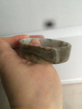 Load image into Gallery viewer, 52mm certified Type A 100% Natural sugar brown/red/green/white oil painting style square Jadeite Jade bangle D3-2745