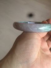 Load image into Gallery viewer, 56.2 mm Type A 100% Natural green/purple Jadeite Jade bangle C21-9809
