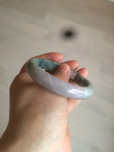 Load image into Gallery viewer, 56.2 mm Type A 100% Natural green/purple Jadeite Jade bangle C21-9809