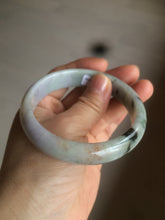 Load image into Gallery viewer, 58.6mm 100% natural type A certified light green/purple/red (FU LU SHOU, 福禄寿) jadeite jade bangle AQ3-0726