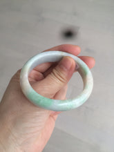 Load image into Gallery viewer, 48mm Type A 100% Natural sunny green/purple/yellow ovalJadeite Jade bangle X105-9226