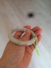 Load image into Gallery viewer, 53.7mm certificated Type A 100% Natural light blue/green/yellow/purple Jadeite Jade bangle AK34-7263