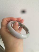 Load image into Gallery viewer, 58.6mm 100% natural type A certified light green/purple/red (FU LU SHOU, 福禄寿) jadeite jade bangle AQ3-0726