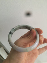 Load image into Gallery viewer, 58.6mm 100% natural type A certified light green/purple/red (FU LU SHOU, 福禄寿) jadeite jade bangle AQ3-0726