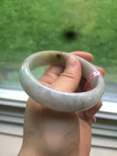 Load image into Gallery viewer, 57mm Certified Type A 100% Natural green/purple/brown Jadeite Jade bangle L69-0001