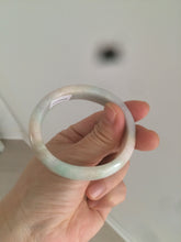 Load image into Gallery viewer, 48mm Type A 100% Natural sunny green/purple/yellow ovalJadeite Jade bangle X105-9226
