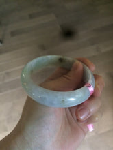 Load image into Gallery viewer, 57mm Certified Type A 100% Natural green/purple/brown Jadeite Jade bangle L69-0001