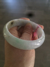 Load image into Gallery viewer, 57mm Certified Type A 100% Natural green/purple/brown Jadeite Jade bangle L69-0001