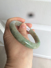 Load image into Gallery viewer, 61.5mm certified type A 100% Natural sunny green/brown/gray Jadeite Jade bangle AK48-2725