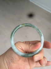 Load image into Gallery viewer, 59.5mm Certified Type A 100% Natural green round cut Jadeite Jade bangle AH67-4997 卖了