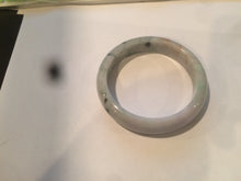 Load image into Gallery viewer, 54mm 100% natural type A certified light green/purple/red (FU LU SHOU, 福禄寿) jadeite jade bangle AQ2-0686