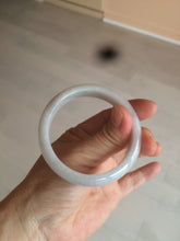 Load image into Gallery viewer, 50mm certificated Type A 100% Natural light green/white/purple Jadeite Jade bangle AM67