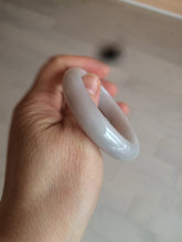 Load image into Gallery viewer, 50mm certificated Type A 100% Natural light green/white/purple Jadeite Jade bangle AM67