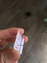 Load image into Gallery viewer, 6mm Genuine cultured freshwater high luster reflective pink/white oblate pearl stud earring AK38 (add on item, Not sale individually.)