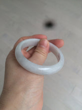 Load image into Gallery viewer, 50mm certificated Type A 100% Natural light green/white/purple Jadeite Jade bangle AM67