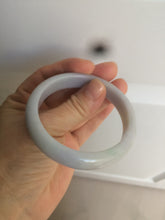 Load image into Gallery viewer, 53.2mm 100% natural type A certified light green/purple jadeite jade bangle AQ4-0733