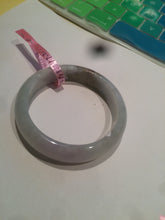 Load image into Gallery viewer, 51.3mm Certified Type A 100% Natural light green/purple/brown Jadeite Jade bangle B64-8418