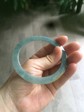 Load image into Gallery viewer, 58.1mm Certified Type A 100% Natural green/blue/gray/yellow super thin style Guatemala Jadeite bangle M51-7049