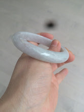 Load image into Gallery viewer, 55.5 mm Certified type A 100% Natural sunny green light purple Jadeite bangle AD54-1106 卖了