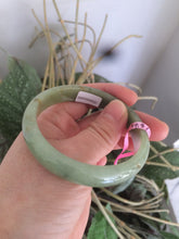 Load image into Gallery viewer, Certificated 54.5mm Type A 100% Natural apple green jadeite jade bangle X3-6557