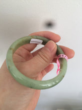 Load image into Gallery viewer, Certificated 54.5mm Type A 100% Natural apple green jadeite jade bangle X3-6557