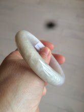Load image into Gallery viewer, 55.5 mm Certified type A 100% Natural light purple/white/beige Jadeite bangle U117-6543